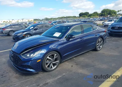 2022 Hyundai Sonata Sel Plus из США, поврежденный, VIN 5NPEJ4J27NH142060